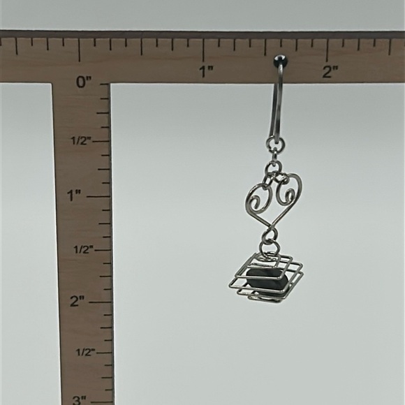 2068- Real Coffee Beans Handmade Dangle Earrings NWT - Picture 4 of 7